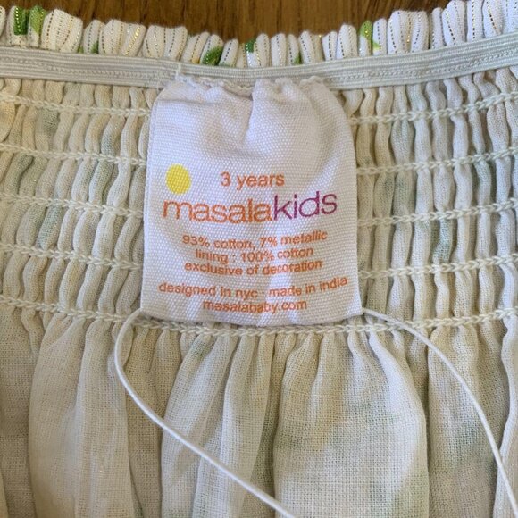 MASALA BABY Yellow Floral Retro Jumpsuit Girls 3 3T NWT Playsuit Romper Girl NEW - Picture 5 of 8